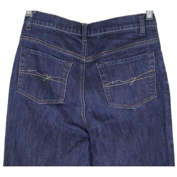 Battery Park Jeans New York & Co Women's Size 6 Tall Stretch Dark Wash Denim - Picture 1 of 11